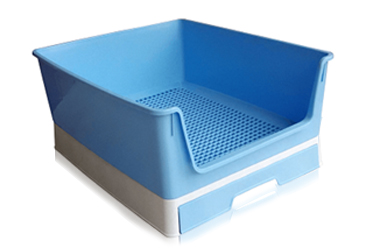 Training litter boxes with drawer