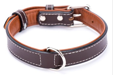 HOT- classical real leather dog collars/pet supply