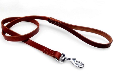 Real leather dog leash for large medium small dogs