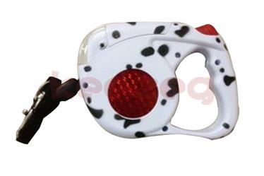 Spot white Retractable leash/LED