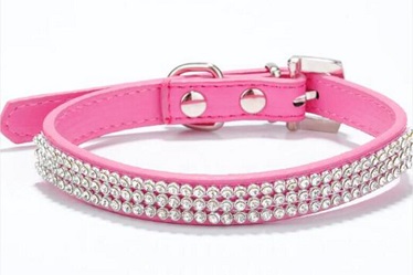 Classical leather bling bling dog cat collars/pet products