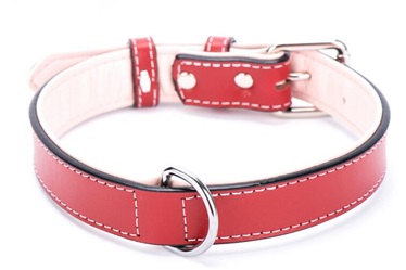 HOT- classical real leather dog collars/pet supply