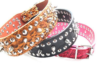 pet supply/china leather dog collars for large dogs