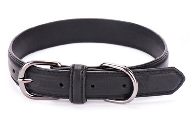 Four colors protrusion Real leather dog collars leashes/pet products