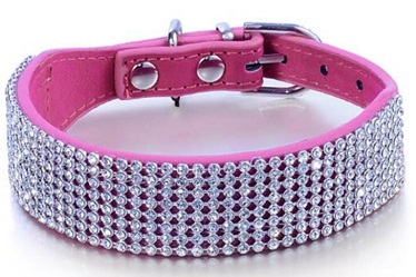 Elegant crystal dog collars for small medium large dog/pet supply