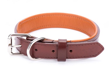 Genuine leather dog collars leashes for small medium large dog/pet products