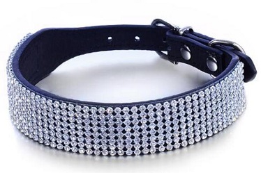 Elegant crystal dog collars for small medium large dog/pet supply