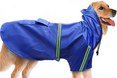 dog reflective raincoat/pet raincoat dog clothes in raining