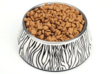 Zebra Pattern Melamine&Stainless Steel  Dog Bowl /pet bowl
