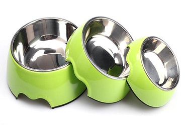 Melamine&Stainless Steel Pet Dog Food Water Bowl