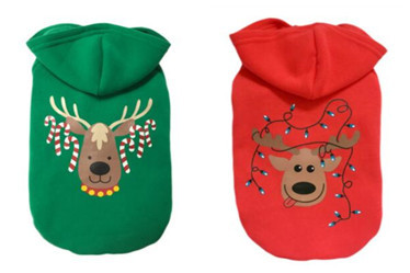 Classical pet Christmas hoodies/dog coat