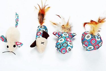 Quality short plush mouse for cat toys