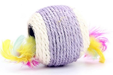 Purple quality cat scratching ball