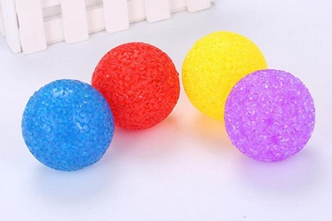 Colorful particle cat toys ball