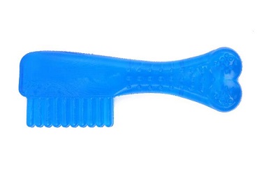 Blue TPR Transparent comb pet toys/dog chewing toy