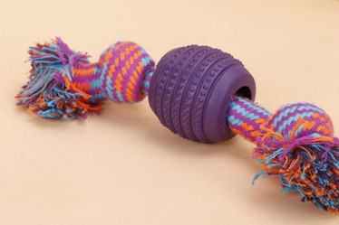 TPR toys with rope for pet toys/dog rope toys