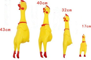 Vinyl squeaky chicken toys/pet lighting toys