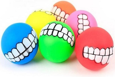 Vinyl teeth ball pet toys/dog bite toy