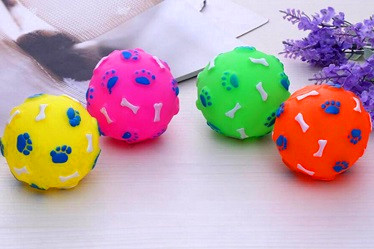 Footprint ball Vinyl pet toys /dog toys ball