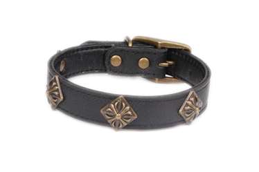 Heavy duty quality leather dog collars for medium large dog